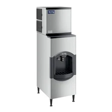 22" Air Cooled Modular Half Cube Ice Machine with Ice Dispenser - 420 lb.