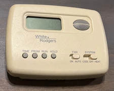 White Rogers 1F78 Digital Programmable Heat Cool Thermostats White