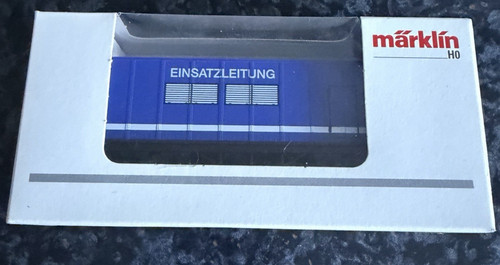 Märklin H0-Güterwagen "THW - Techn. Hilfswerk"Einsatzleitung 00758-02  | Condition: Neu