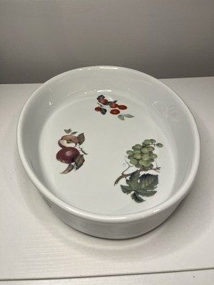BIA Cordon Bleu Oval Baker Casserole Pan with a Fruit Design 13  Heavy