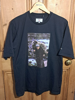 Barbour x Noah Collaboration - SHEEP, Grafik T-Shirt. MARINE. M. Selten.