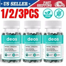 1-5 Pack DEOS Internal Deodorant Supplement – Full Body Deodorizer (30 Capsules)