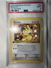 2000 TCG Pokémon Team Rocket 1st Edition Meowth #62/82 PSA 9 Mint