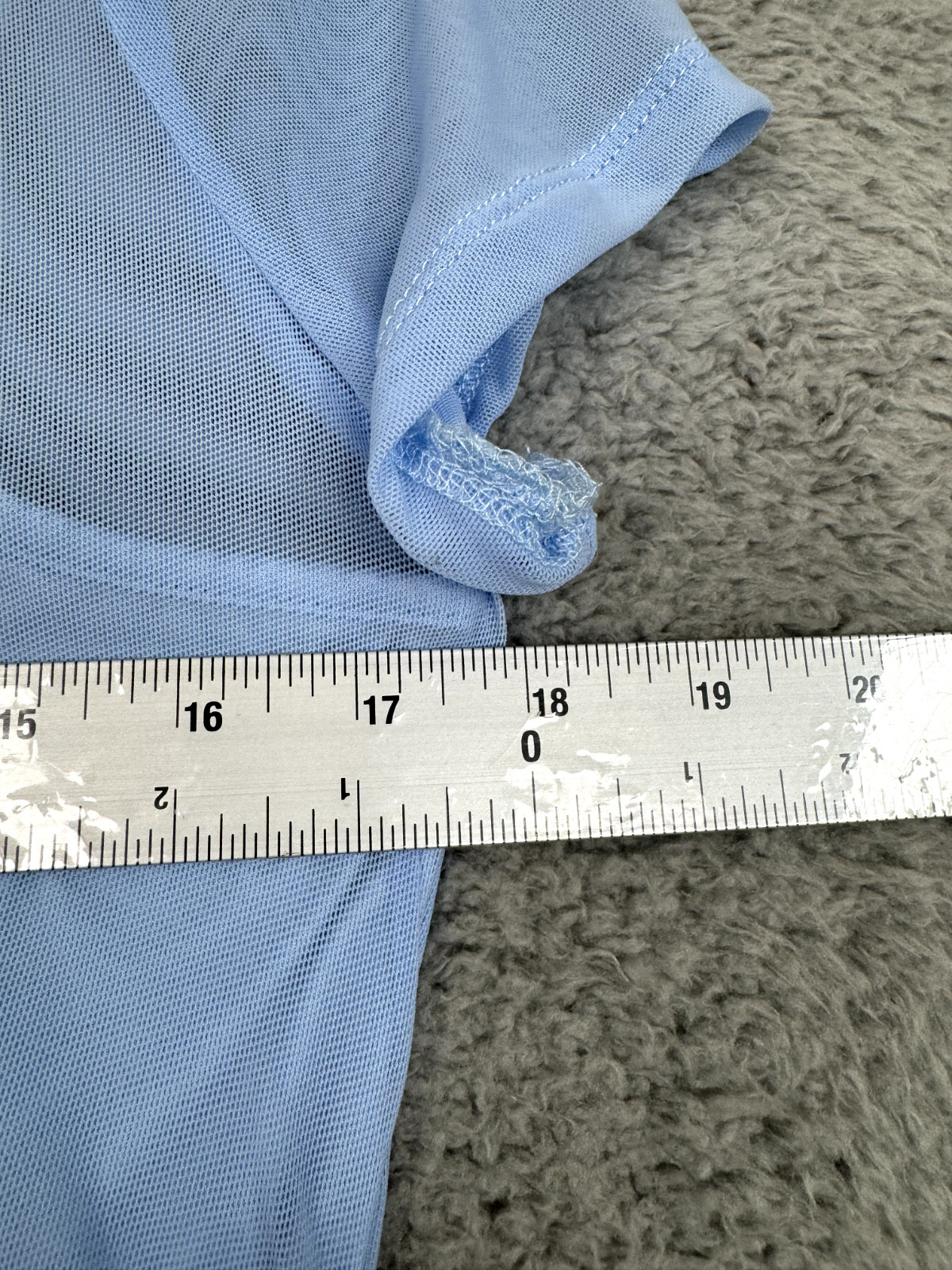 Slip Dress Women Large Blue Sheer Maxi Ruched Fairycore Fairy Ethereal Whimsical