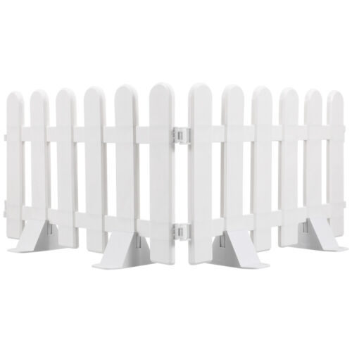 2 Pcs Garden Border Fence Yard Decorative Base Plastic Picket Indoor Toddler