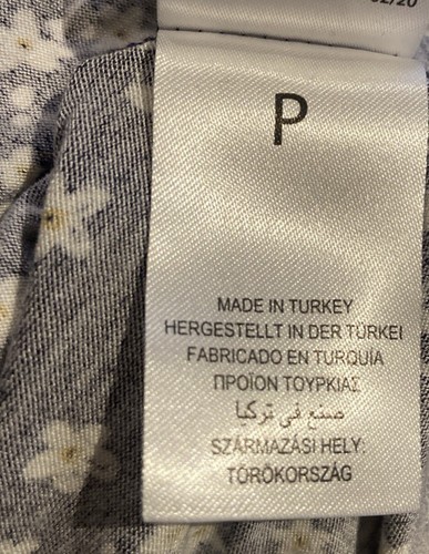 Peacocks Dress Uk 14 Blue White Floral Pattern Shirt Sleeves Knee Length - Bild 7 von 9