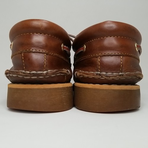 Vtg Timberland Heritage 3-Eye Classic Boat Shoes Men's size 11.5 W Brown Leather - Picture 9 of 14