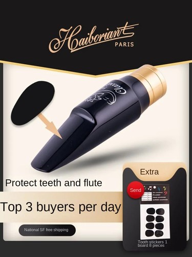 Saxophone Tenor Semi-Metal Flute Head Bakelite Woodwind Instrument Accessories - Picture 7 of 24