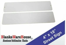 180 Pieces MINI STREET SIGN ALUMINUM  SUBLIMATION BLANKS 4"x 18" / WITH HOLES 