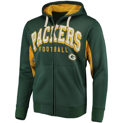Hands High Green Bay Packers Home Run Full-Zip Hoodie Size: Large