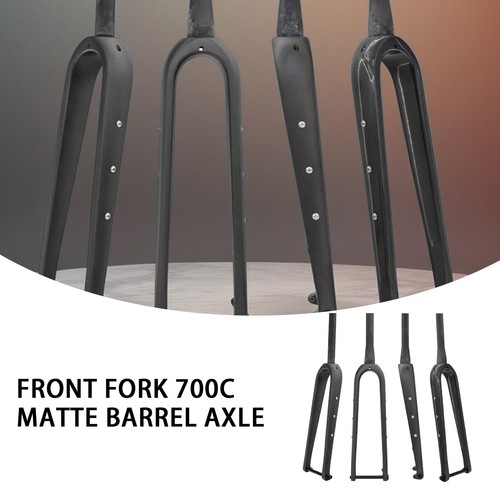 Carbon Gravel Road Bike Fork,Cyclocross Bicycle Forks 700*45C 12x100mm Disc Matt - Picture 4 of 24