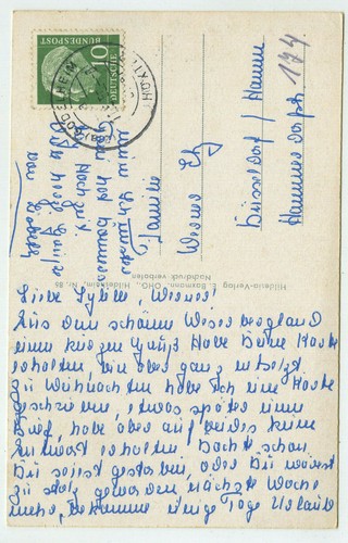 89957 - Weserlied - Weserpartie bei Fürstenberg - Postal, usada el 11.5.1959 - Imagen 2 de 2