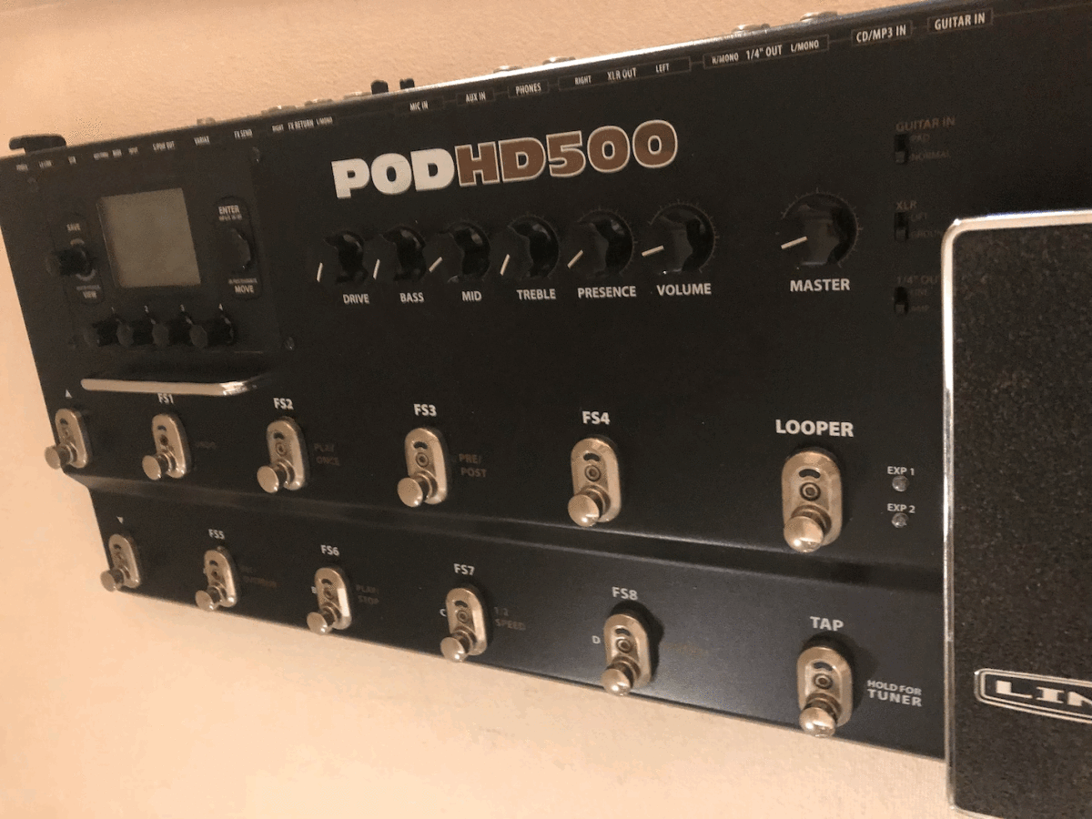 Line6 POD HD500 Multi-Effects Amp Modeler From Japan Tested
