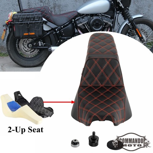 Driver Passenger 2-UP Seat For Harley Softail FLSL Street Bob FXBB FXBBS 2018-25 - Picture 3 of 7