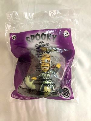 Burger King Simpsons Kid Meal Spooky Light Ups Bone Boy Bart #13 New Sealed