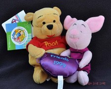 Winnie the Pooh  Piglet Friendship Day Best Friends Mini Bean Bag Disney 1999