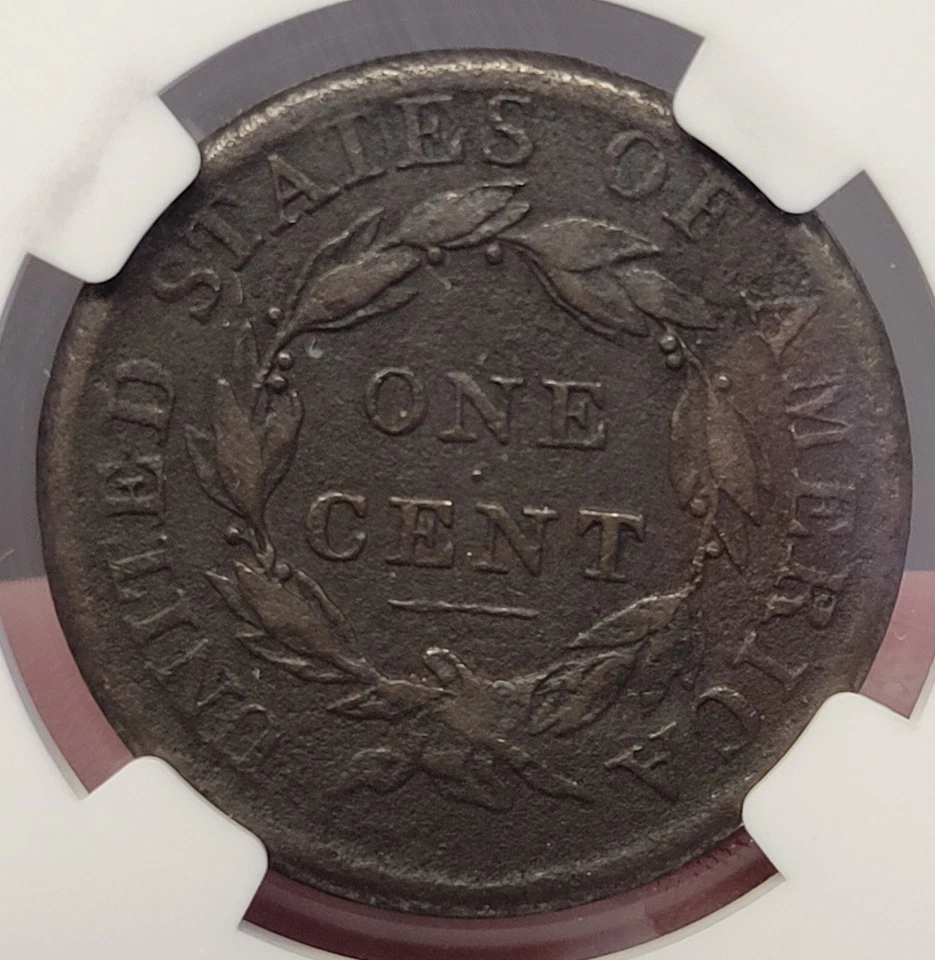 1813 1c VF Details. Large Cent. Corrosion. NGC. - Image 3 of 3