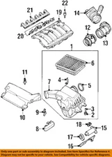 BMW OEM 99-01 323Ci Engine Air Intake-Inlet Duct 13711438768