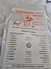 MANCHESTER UNITED V HUDDERSFIELD TOWN, CENTRAL LEAGUE SEPT 6TH 1976 TOKEN...