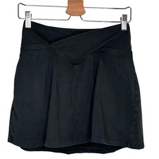 Victorias Secret PINK Womans Black Crossover Waist Skort Size small