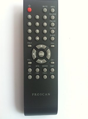Proscan TV Remote Control PLDED4016A PLED4011A PLED4274A PLED4616A PLED2845A
