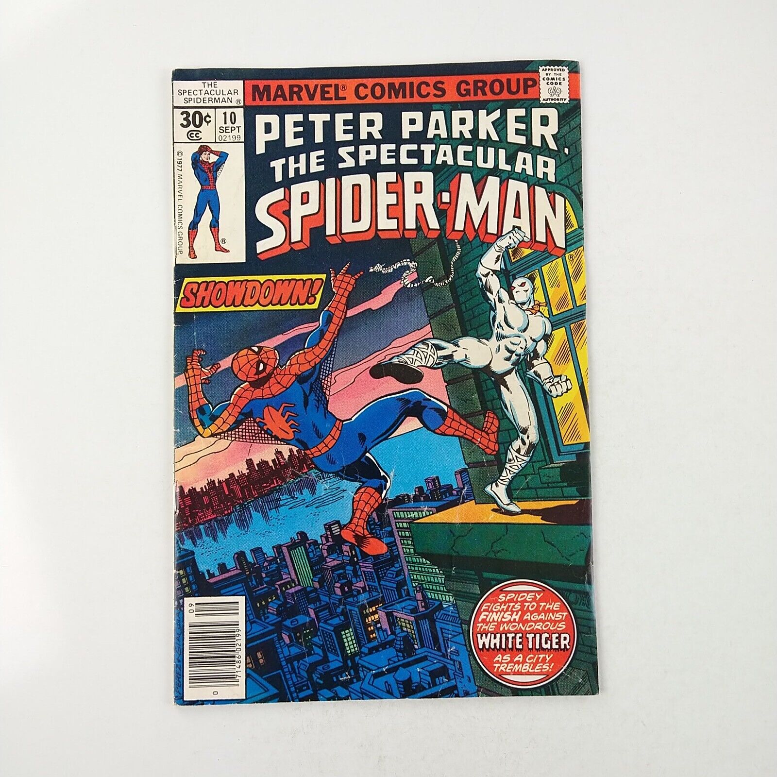 Peter Parker The Spectacular Spider-Man #10 Reader - White Tiger (1977 Marvel)