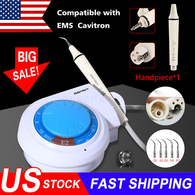 SEASKY Dental Ultrasonic Piezo Scaler 5*Tips fit EMS Cavitron + Handpiece HW-3H