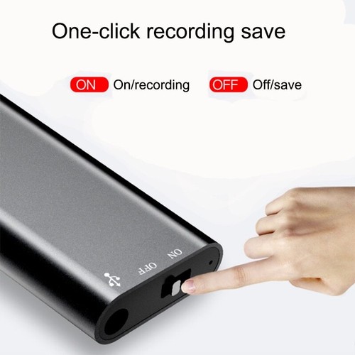 Mini dictáfono portátil activado por voz grabadora digital de sonido delgado 16/32G - Imagen 5 de 9
