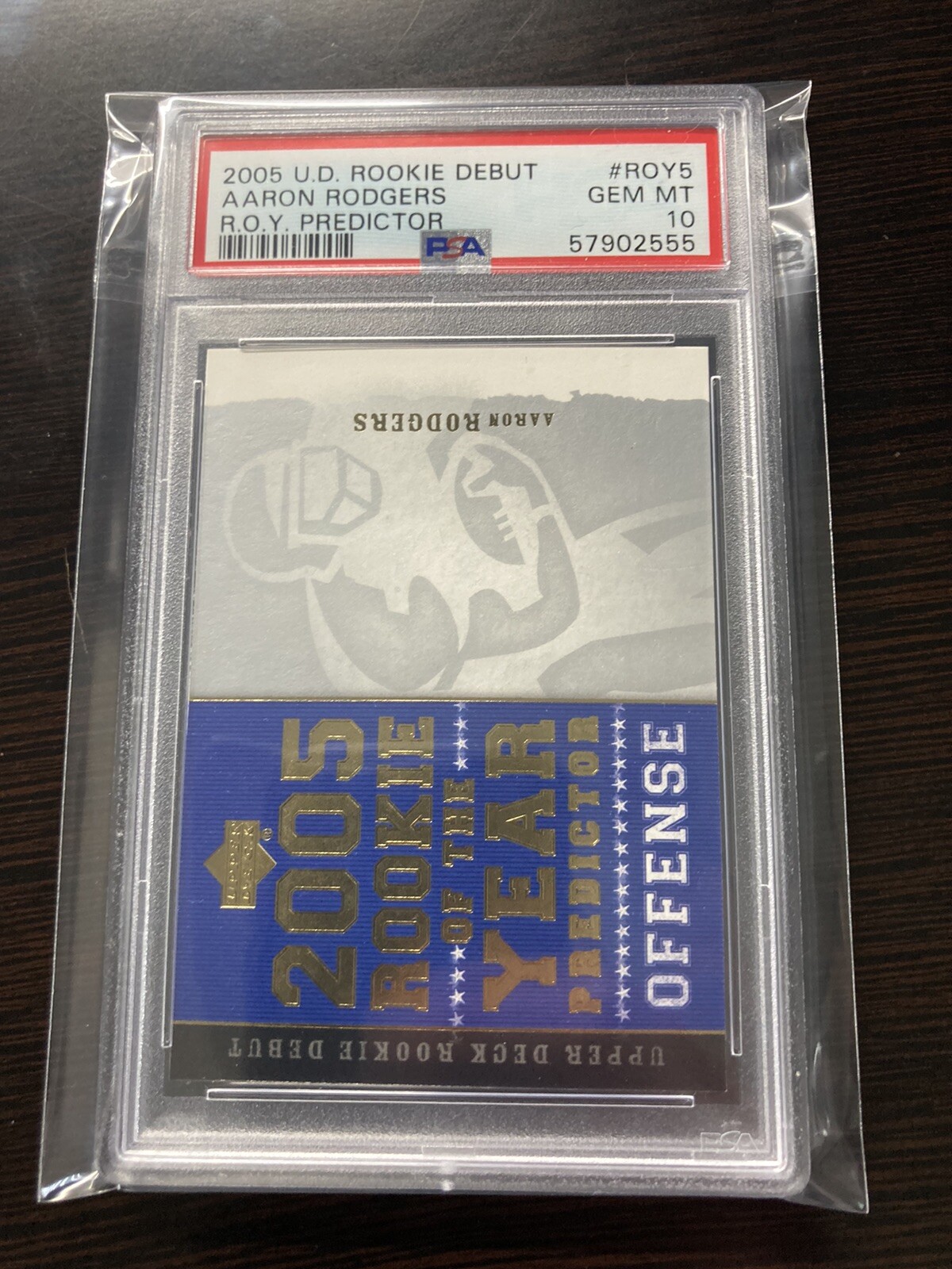 Aaron Rodgers Upper Deck Rookie Debut R.O.Y. Predictor #ROY5 Base