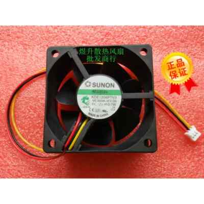 SUNON KDE1206PTV3 Server Cooling Fan DC 12V 0.7W 60x60x25mm 3-Wire