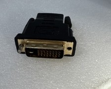 Image of DVI-I 24+5 pin male to VGA 15 pin female Straight convertor adapter Black