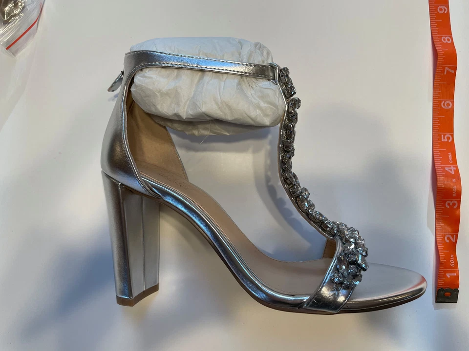 Zapatos de novia Jewel Badgley Mischka MAYRA JW2574 SILMET Foto 3 de 4