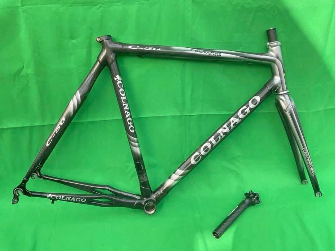 コルナゴ　COLNAGO C50 ホリゾンタル　ブラック&シルバー Colnago C50 Horizontal Black & Silver Top 550mm(C-C) | eBay