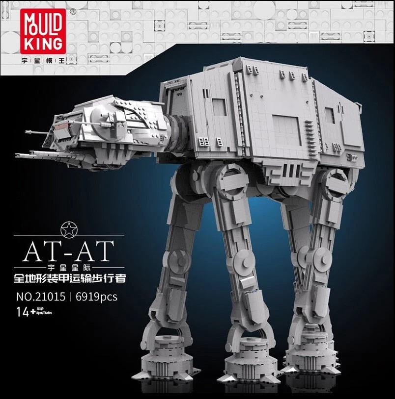 Mould King Minifig Scale AT-AT mit Innenausstattung Bausatz (21015)
