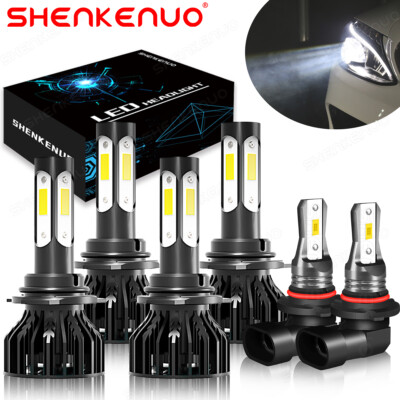 Para For Toyota Matrix 2003-2008 Faros LED Hi/Lo Beam+ Kit de luces antiniebla