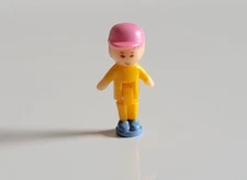 Polly Pocket Titch Merlin Stickers Doll Figure - Vintage 1990 Bluebird Toys Rare