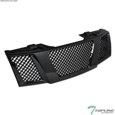 Topline For 2004-2007 Nissan Titan/Armada Mesh Front Hood Bumper Grille - Black