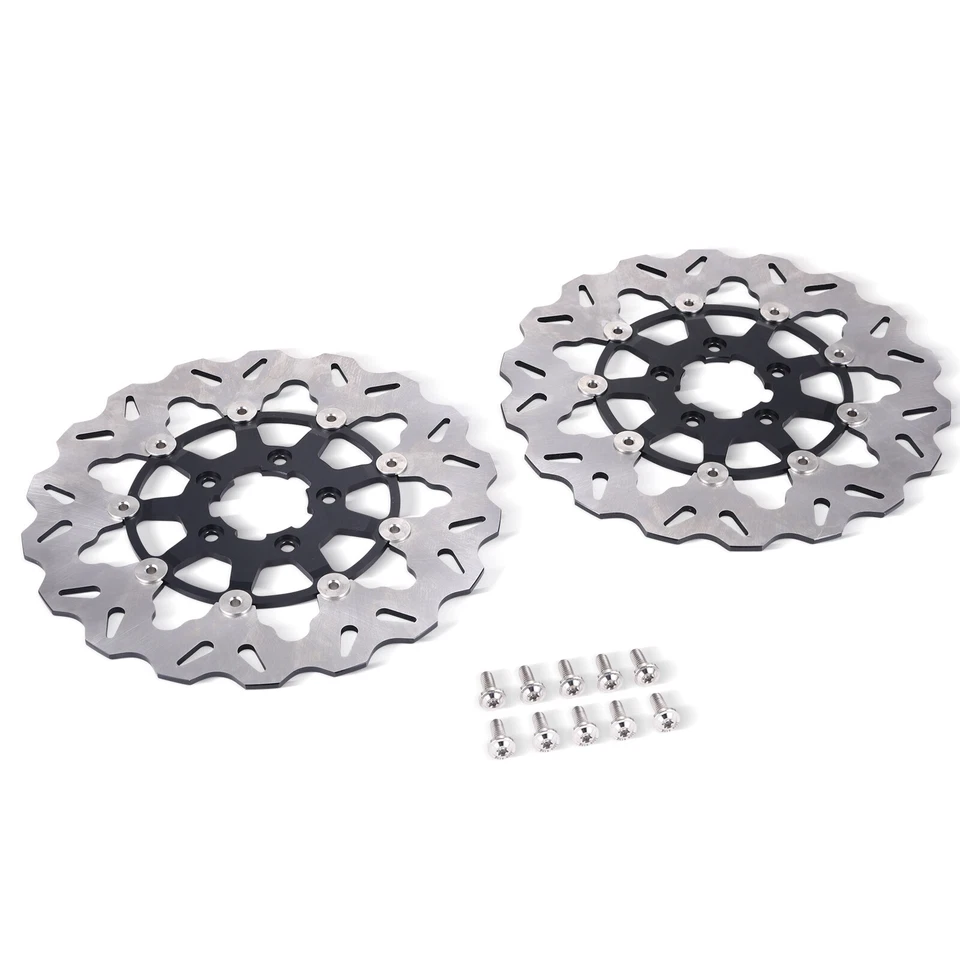 Rotor de disco de freno 11,8" delantero para Harley Touring Street Glide Road King Softail Foto 2 de 4