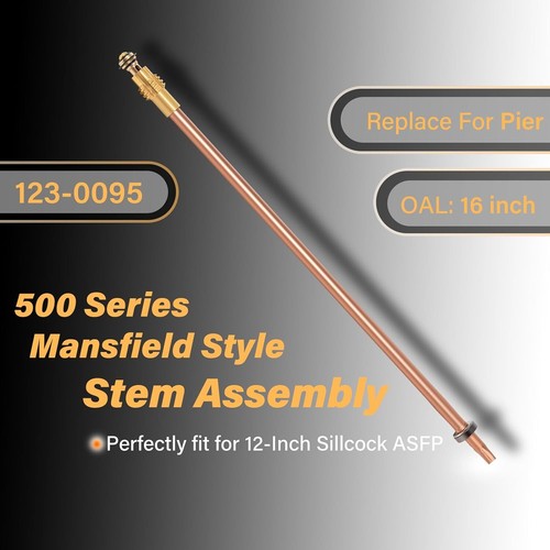 123-0095 500 Mansfield Style Stem Assembly For Pier 12'' Sillcock For Mansfield - Picture 3 of 8