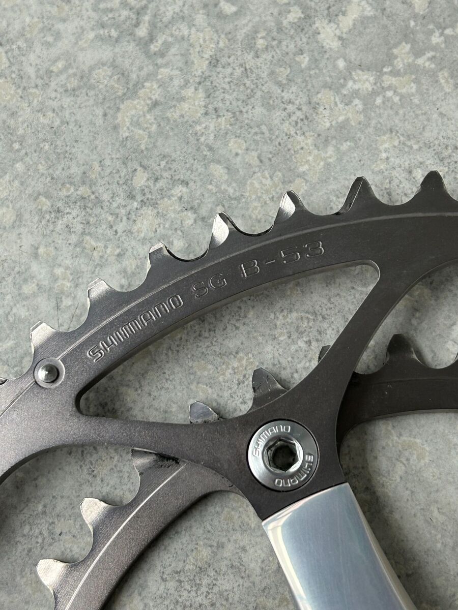 Shimano Dura Ace 7700 Crankset 175mm 9 speed Vintage Racing Shimano Dura Ace 7700 Crankset 175mm 9 speed Vintage Racing
