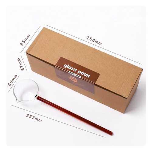 Home Kitchen Tableware Coffee Scoops Long Handle Glass Spoon Stirring Spoons - Picture 10 of 12