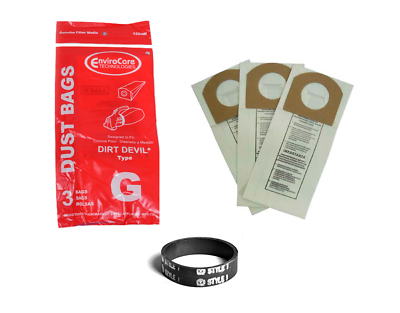 #ad Fits For Dirt Devil Hand Vac 08100 08100RED 08130 08150K Type G 3pk Paper Ba $12.31