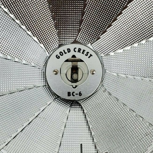 VINTAGE Gold Crest #BC-6 Tilt Flash with Original Black Vinyl Case Made in JAPAN - Picture 3 of 12
