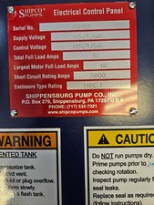 Shipco Shippensburg BOiler Feed Control Panel