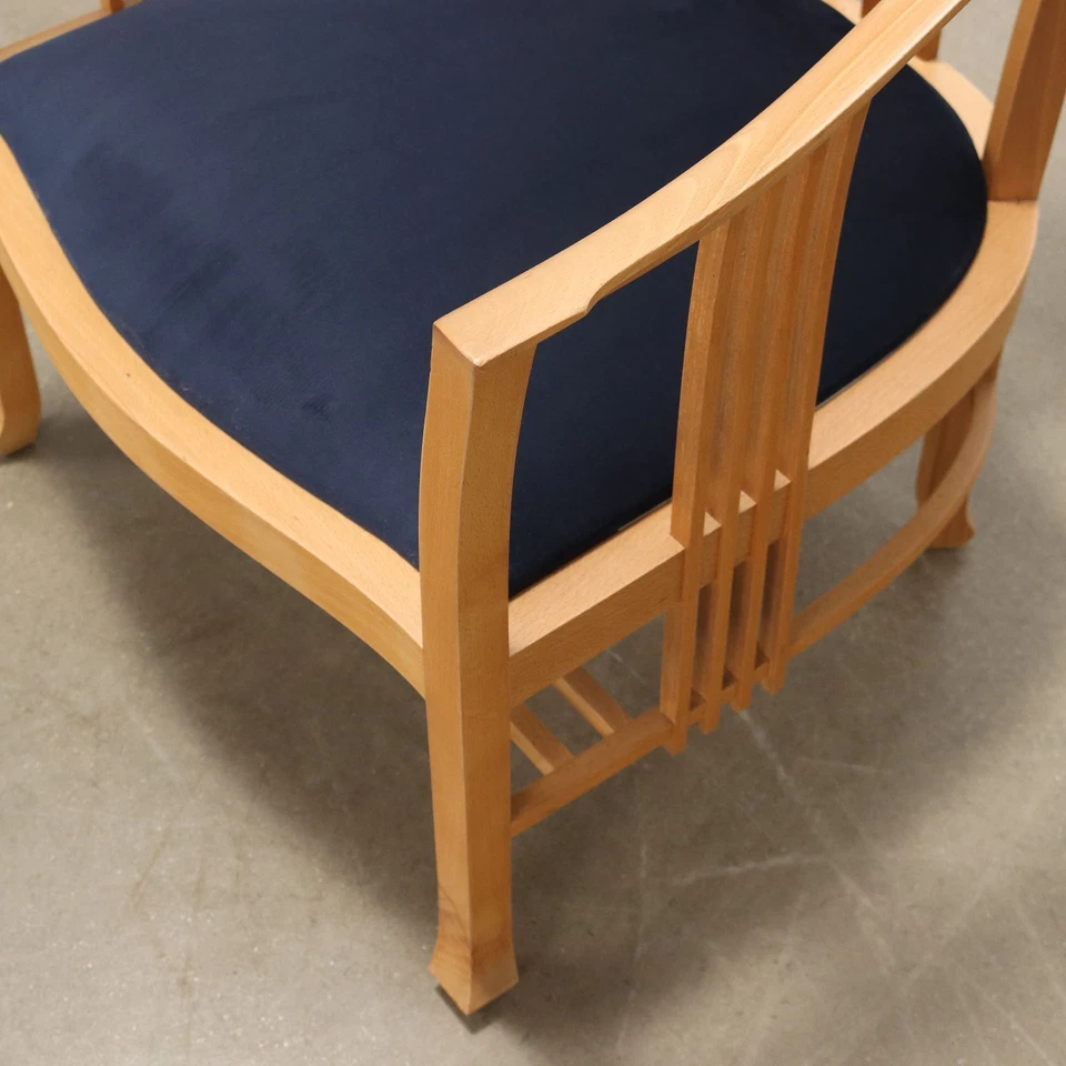 Vintage Giorgetti Sessel Buchenholz Italien der 80er Jahre Originell - Bild 4 von 4