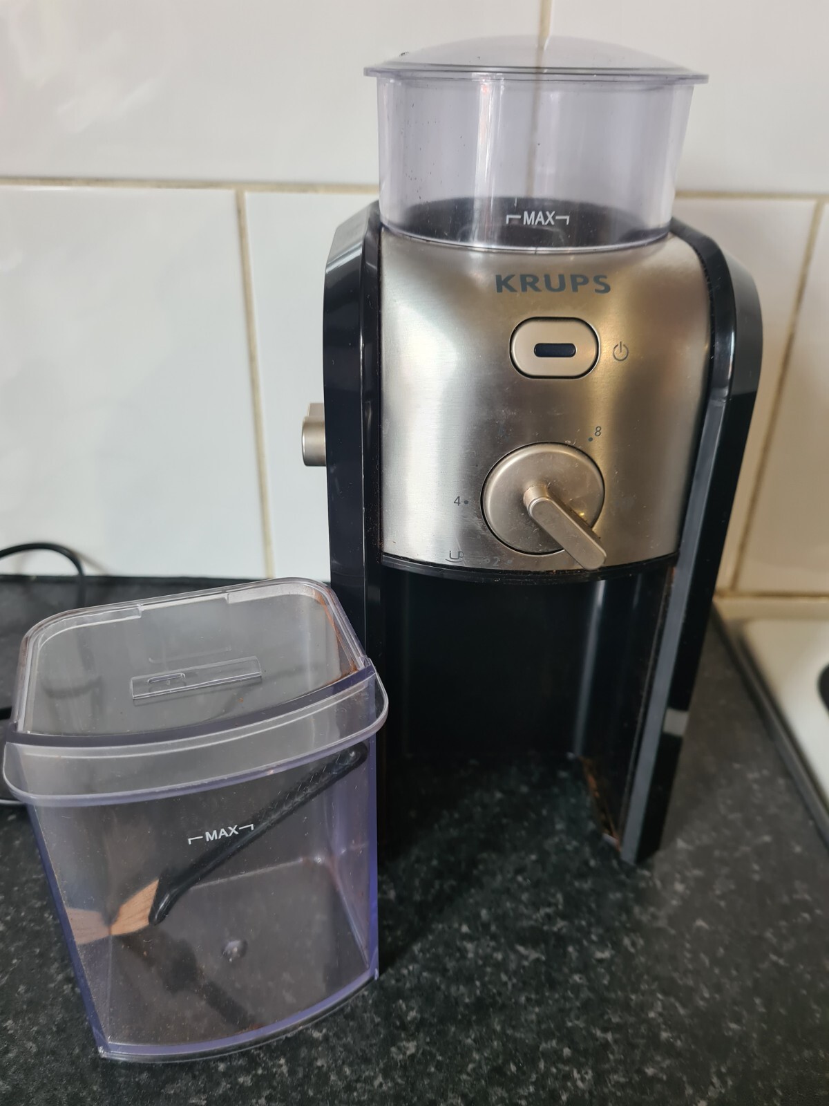 KRUPS Expert Burr GVX23140 Electric Coffee Grinder Black & Stainless Steel 5055528505372 eBay