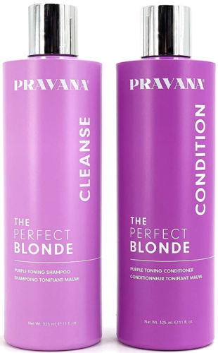 Pravana The Perfect Blonde Purple Toning Shampoo & Conditioner 11 oz Set - Picture 1 of 1