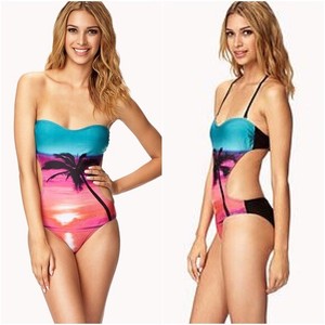 strapless monokini