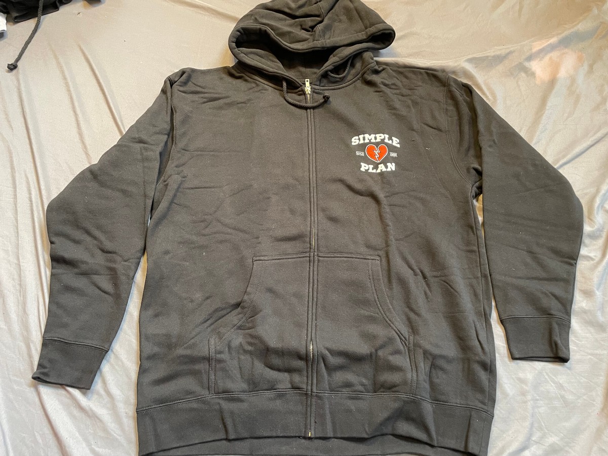 Simple Plan Zip Hoody Sweatshirt NEW Pop Punk Blink 182 My