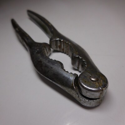 Nutcracker Hazelnut Almond Metal Vintage Art Deco Table Kitchen JAPAN